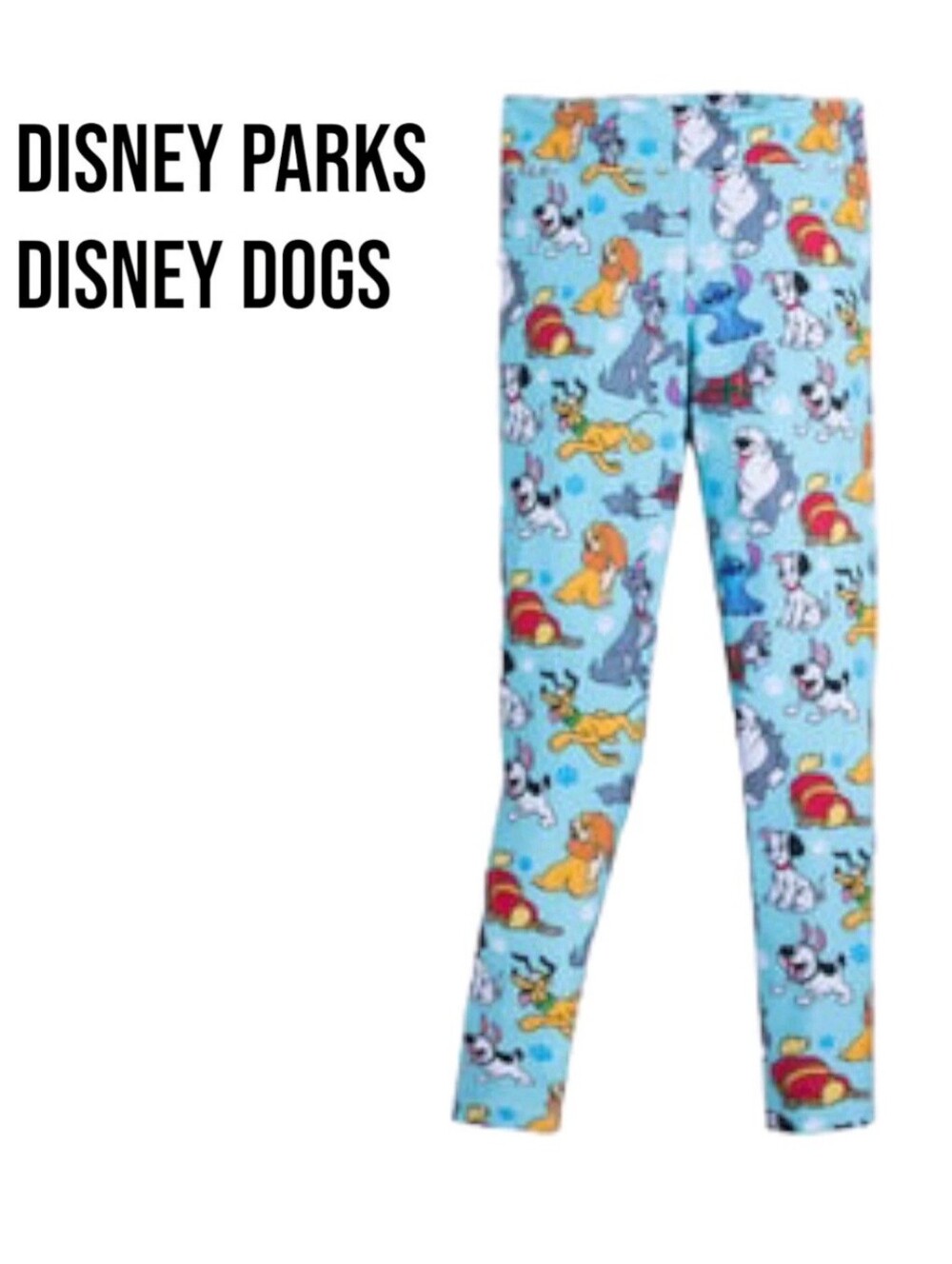 Disney Parks Disney Dogs and Stitch Blue Women’s Leggings Size XL